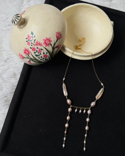 Ballerina gold necklace (925)