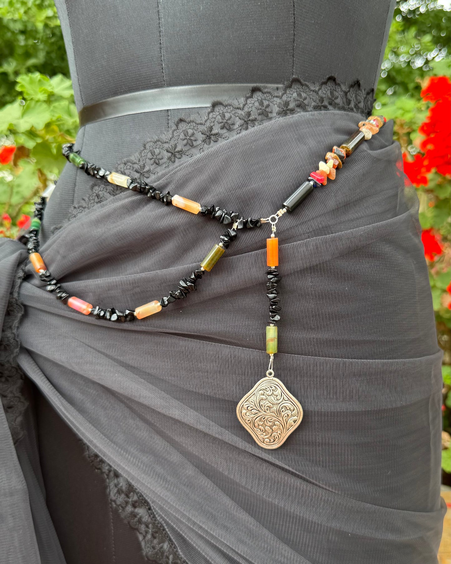 Black Beach waist chain