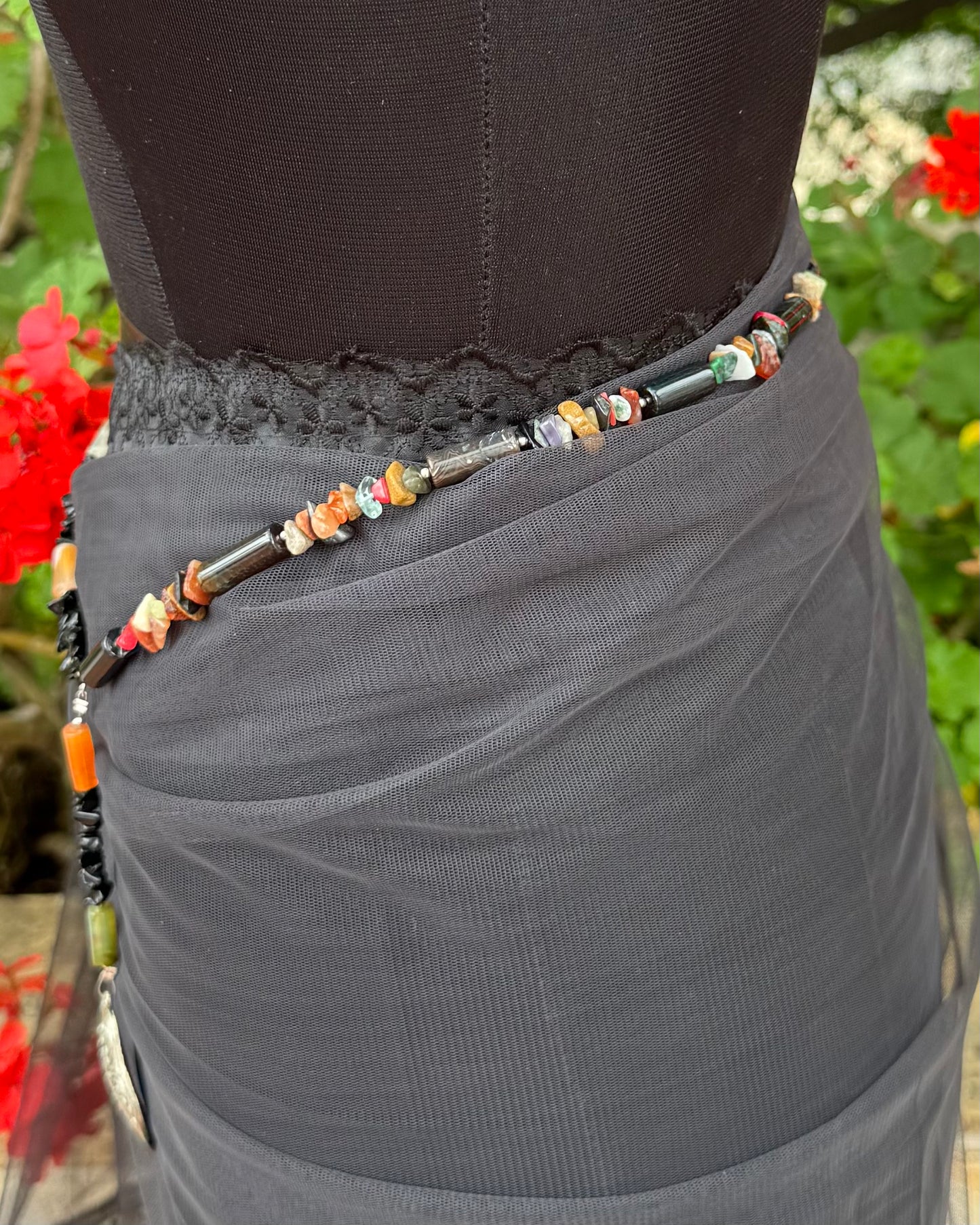 Black Beach waist chain