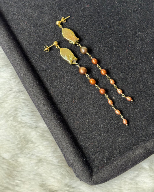 Flying Fish dangler earrings (925)