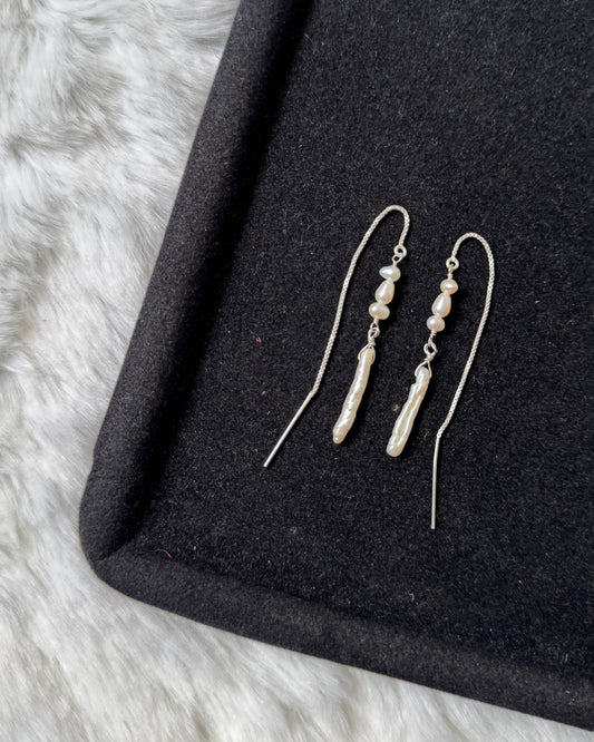 Dove threader earrings (925)