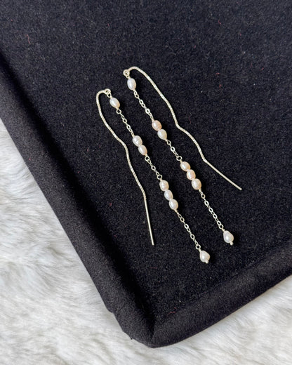 Flamingo threader earrings (925)