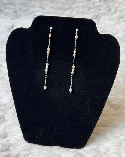 Flamingo threader earrings (925)