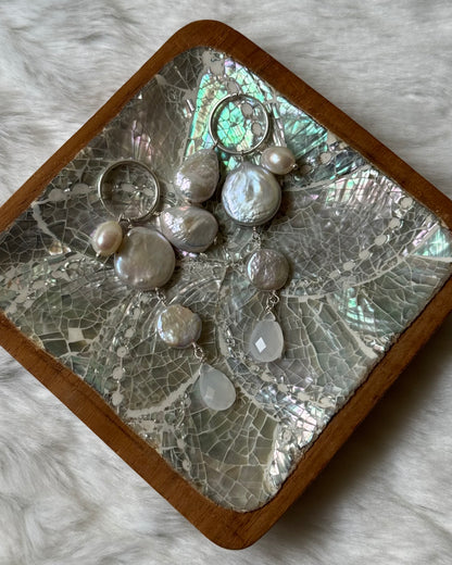 Moonlight stackable hoop earrings (925)