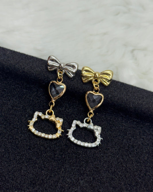 Hello Kitty mixed metal Earrings