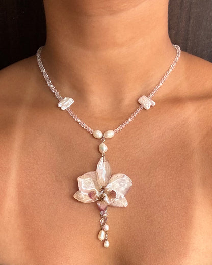 Hawaii Orchid Necklace