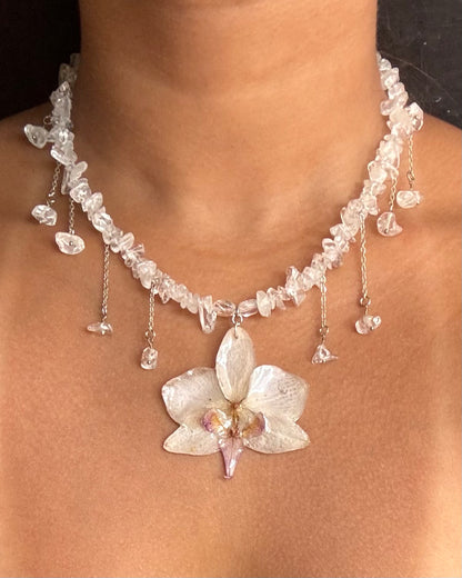Santa Monica Orchid Necklace