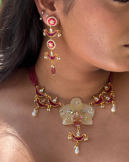Amara Necklace + Earrings set