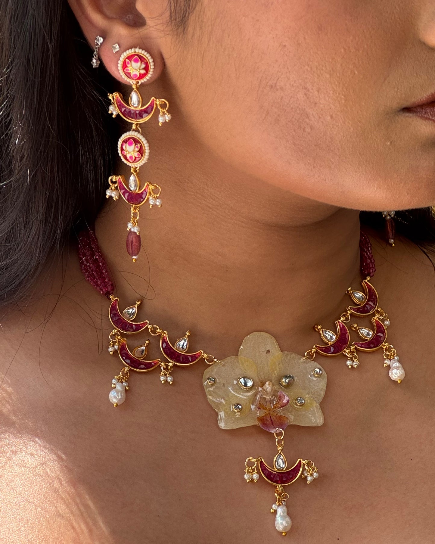Amara Necklace + Earrings set