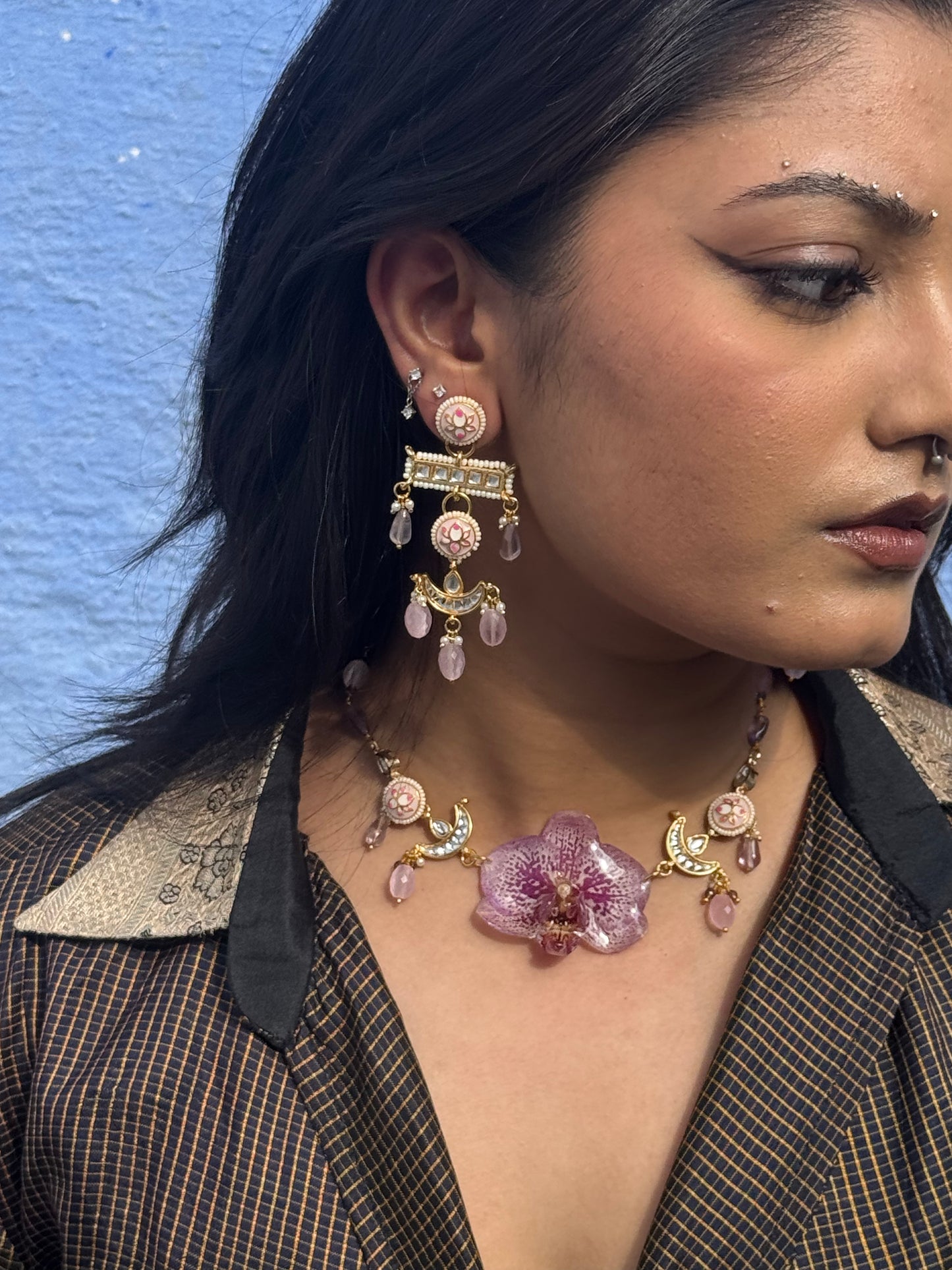 Charu Necklace + Earrings set