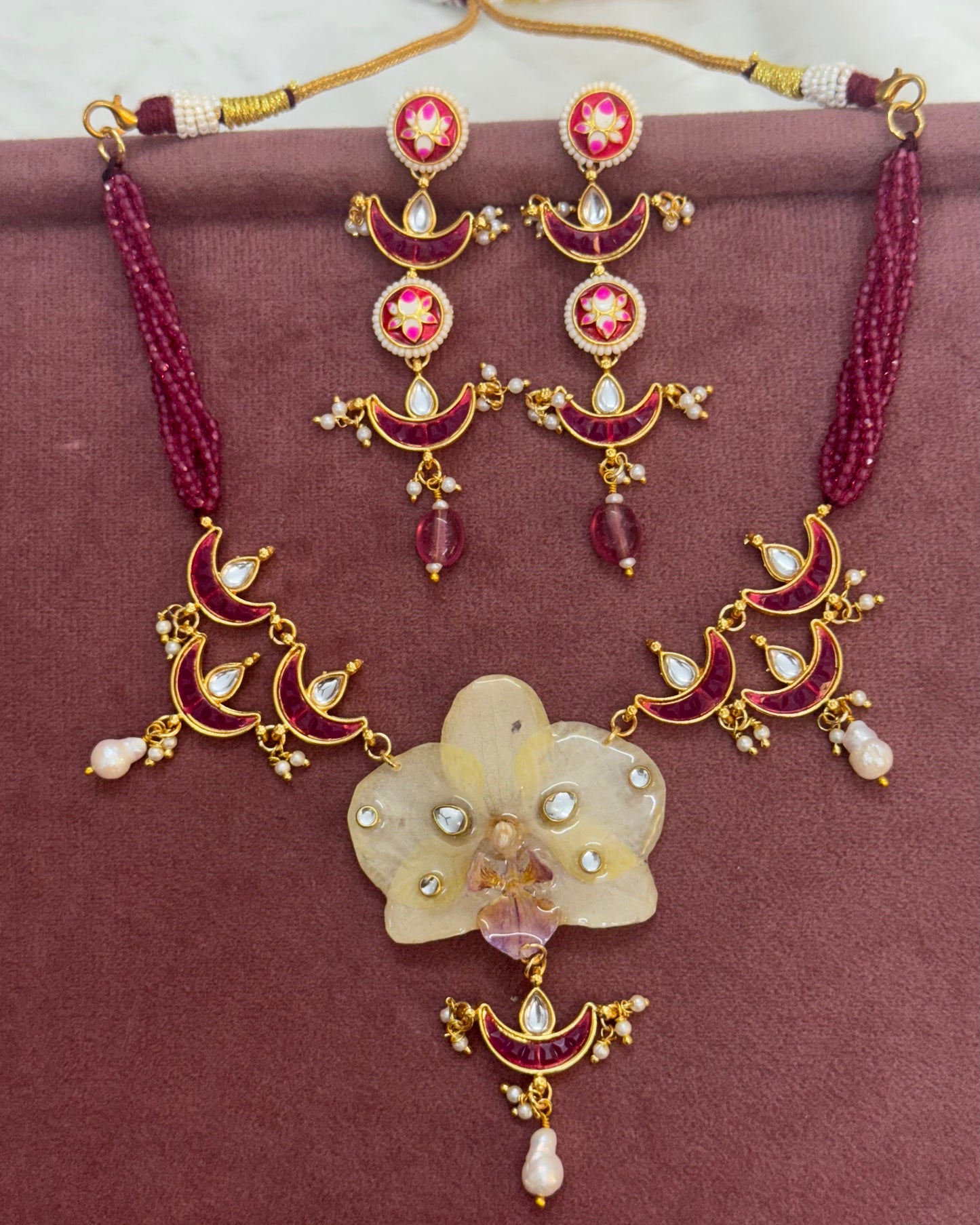 Amara Necklace + Earrings set