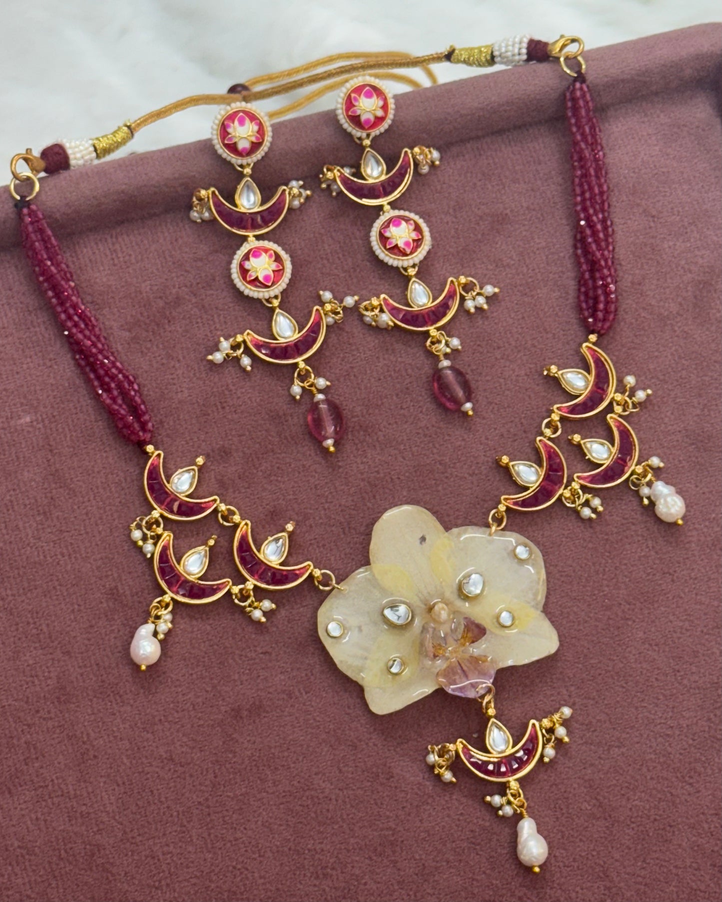 Amara Necklace + Earrings set