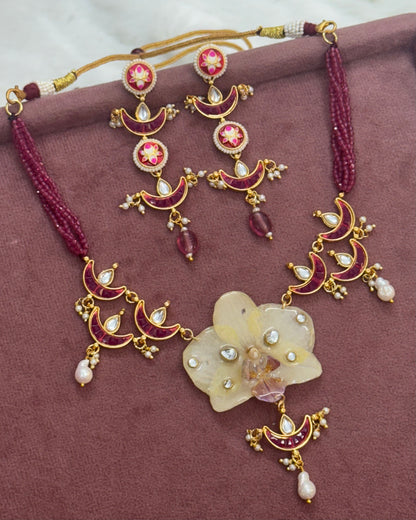 Amara Necklace + Earrings set
