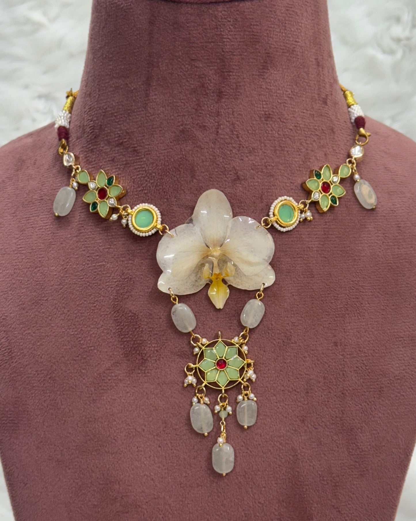 Devika Necklace + Earrings set
