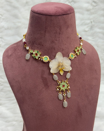 Devika Necklace + Earrings set