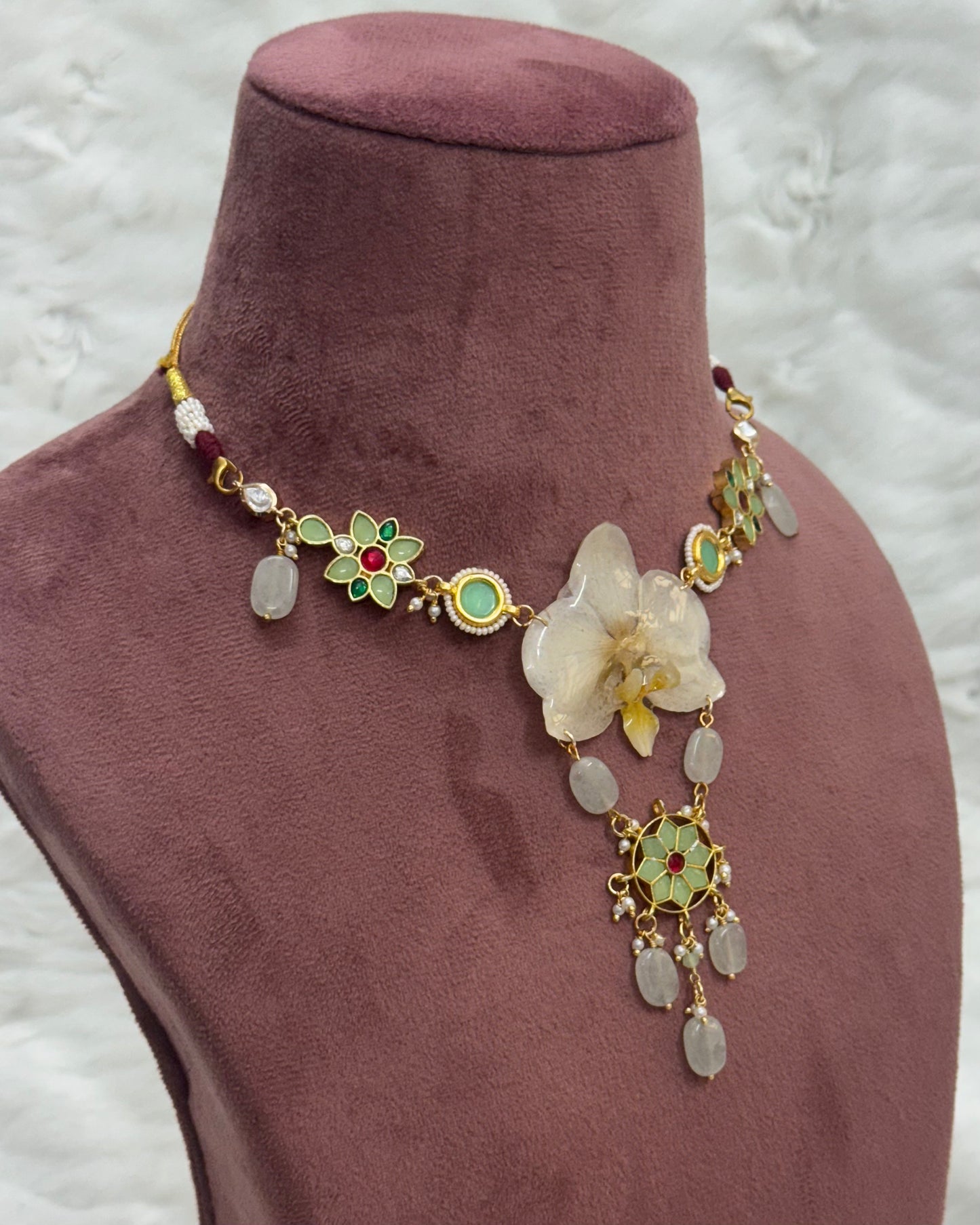 Devika Necklace + Earrings set