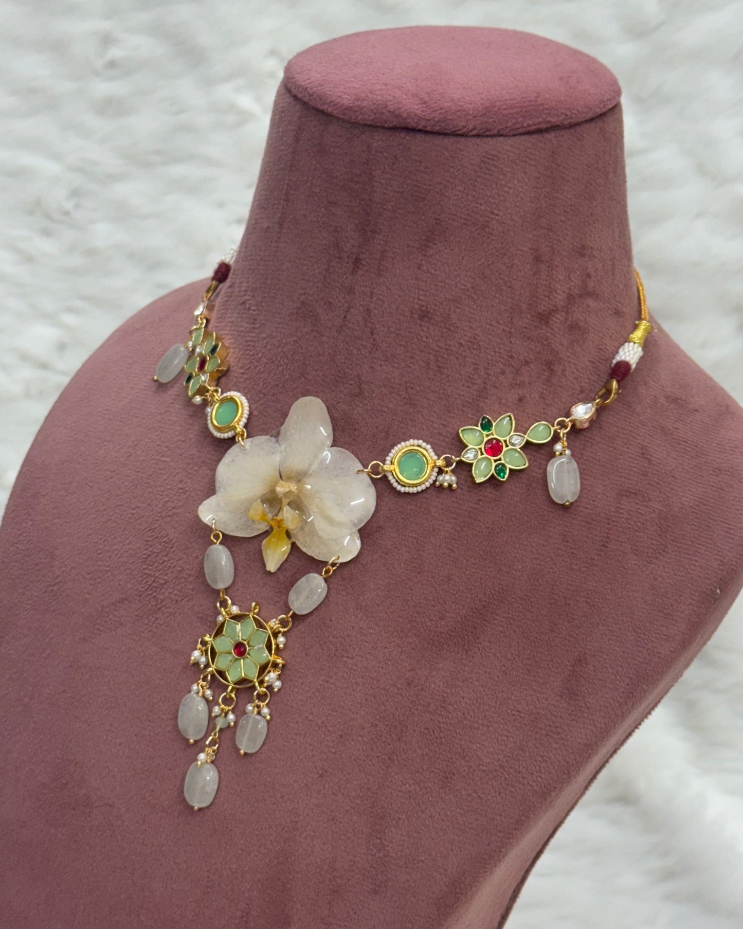 Devika Necklace + Earrings set