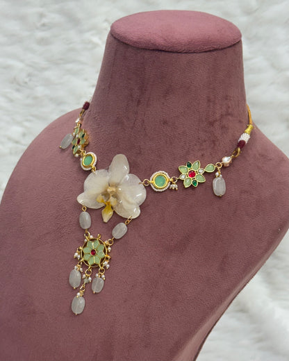 Devika Necklace + Earrings set