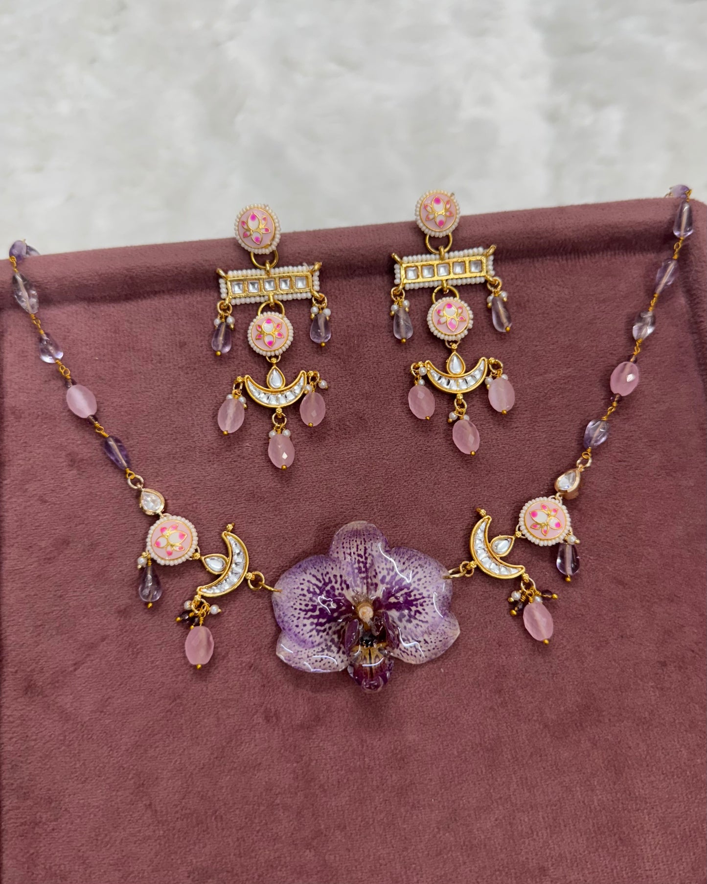 Charu Necklace + Earrings set