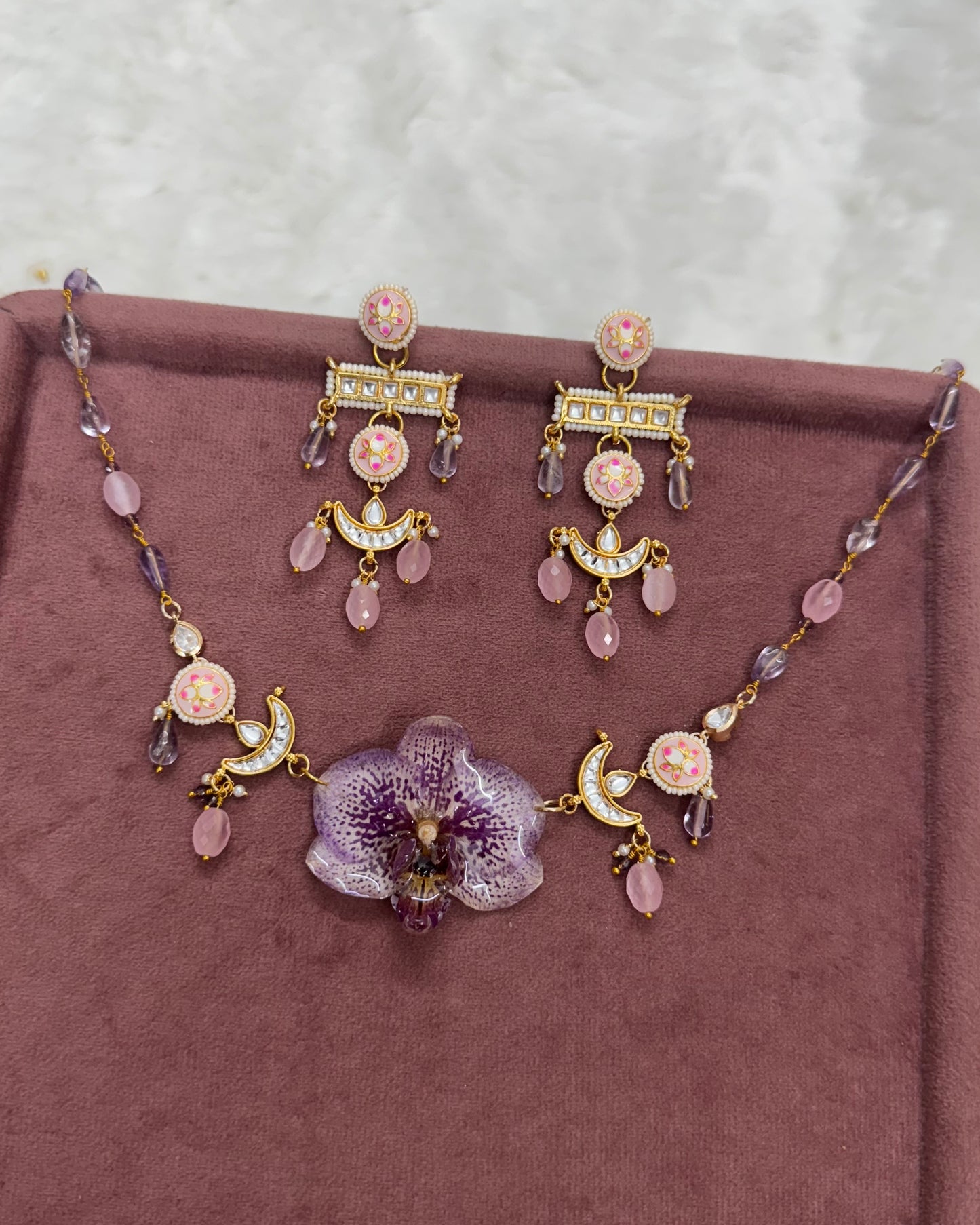 Charu Necklace + Earrings set