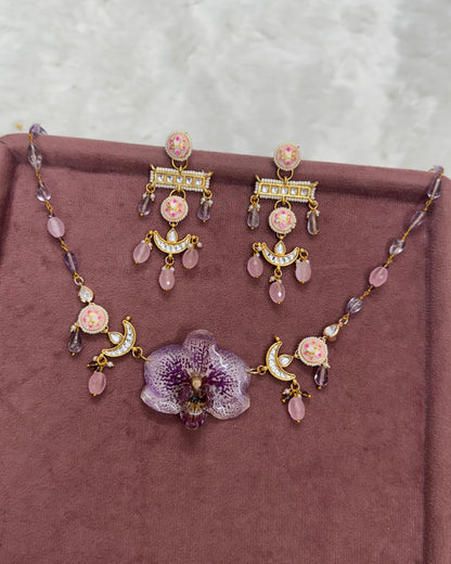 Charu Necklace + Earrings set