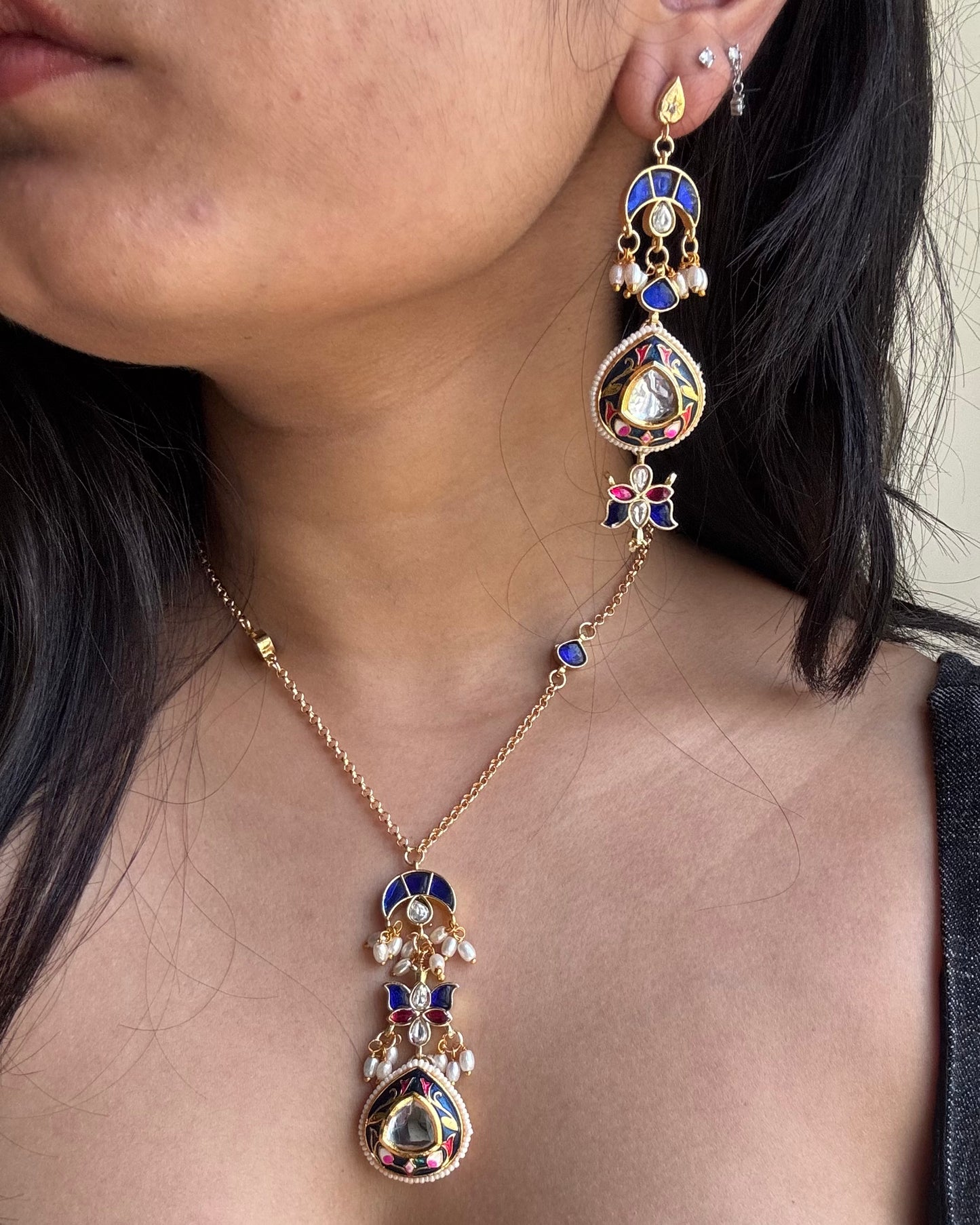 Rohini Necklace + Earrings