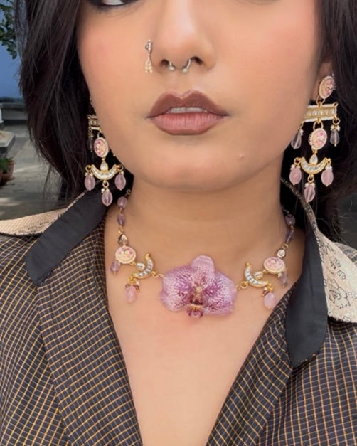 Charu Necklace + Earrings set