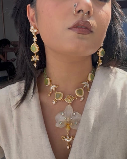 Meera Necklace + Earrings set