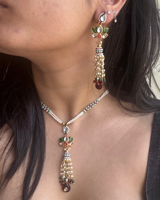 Leela Necklace + Earrings