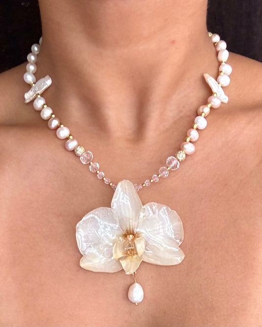 Cornelia Orchid Necklace