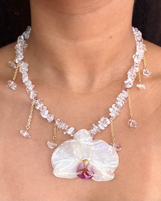 Prisca Orchid Necklace