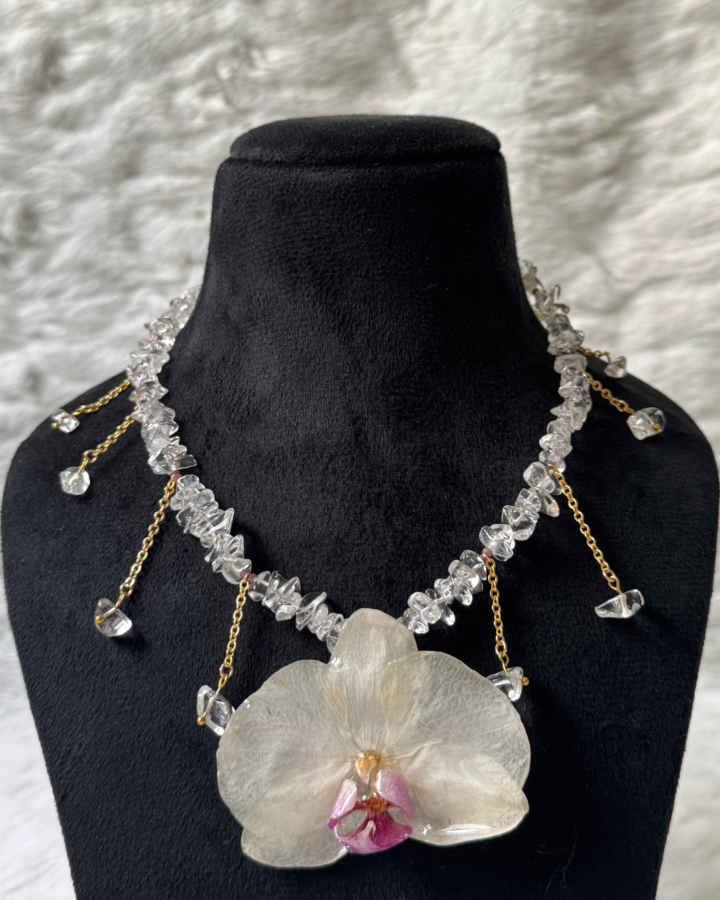 Prisca Orchid Necklace