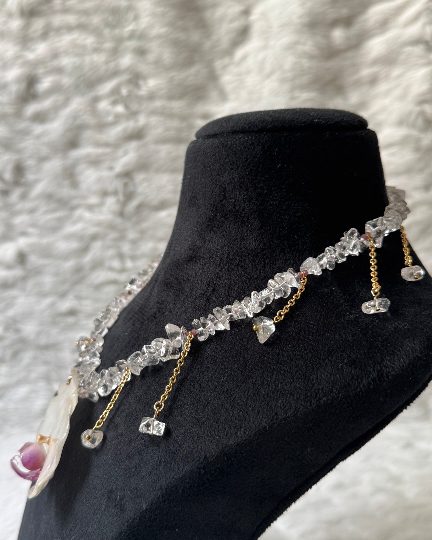 Prisca Orchid Necklace