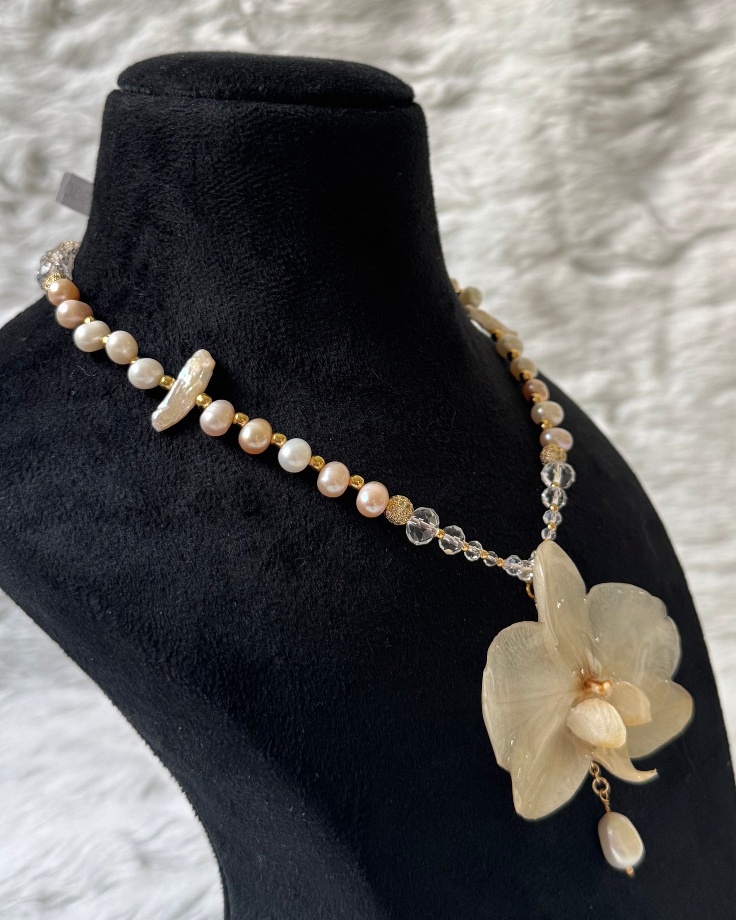 Cornelia Orchid Necklace