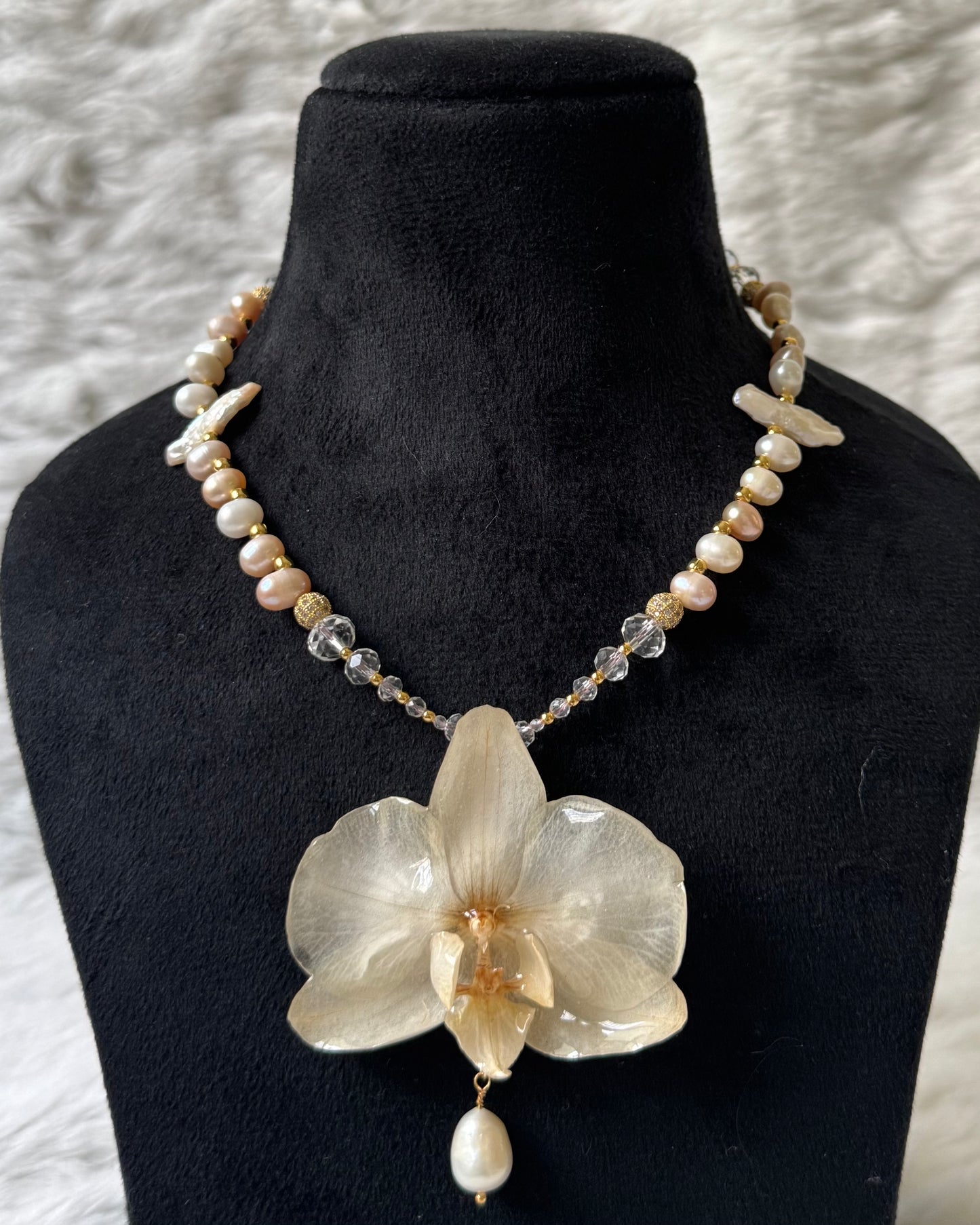 Cornelia Orchid Necklace