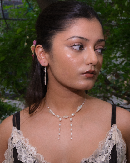 Dove threader earrings (925)