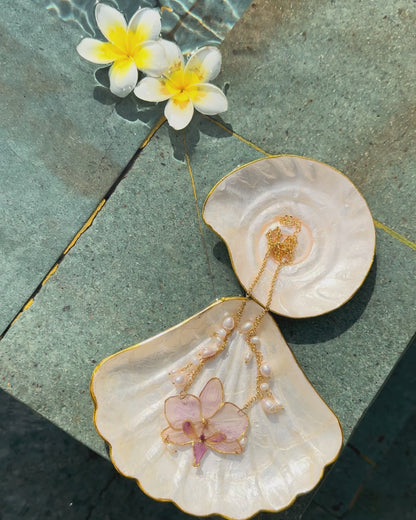 Cannes Orchid necklaces (2 options)