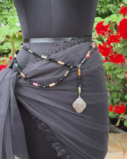 Black Beach waist chain